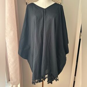 Serra Black Oversized Swim Coverup